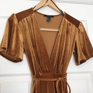 Gold forever 21 dress